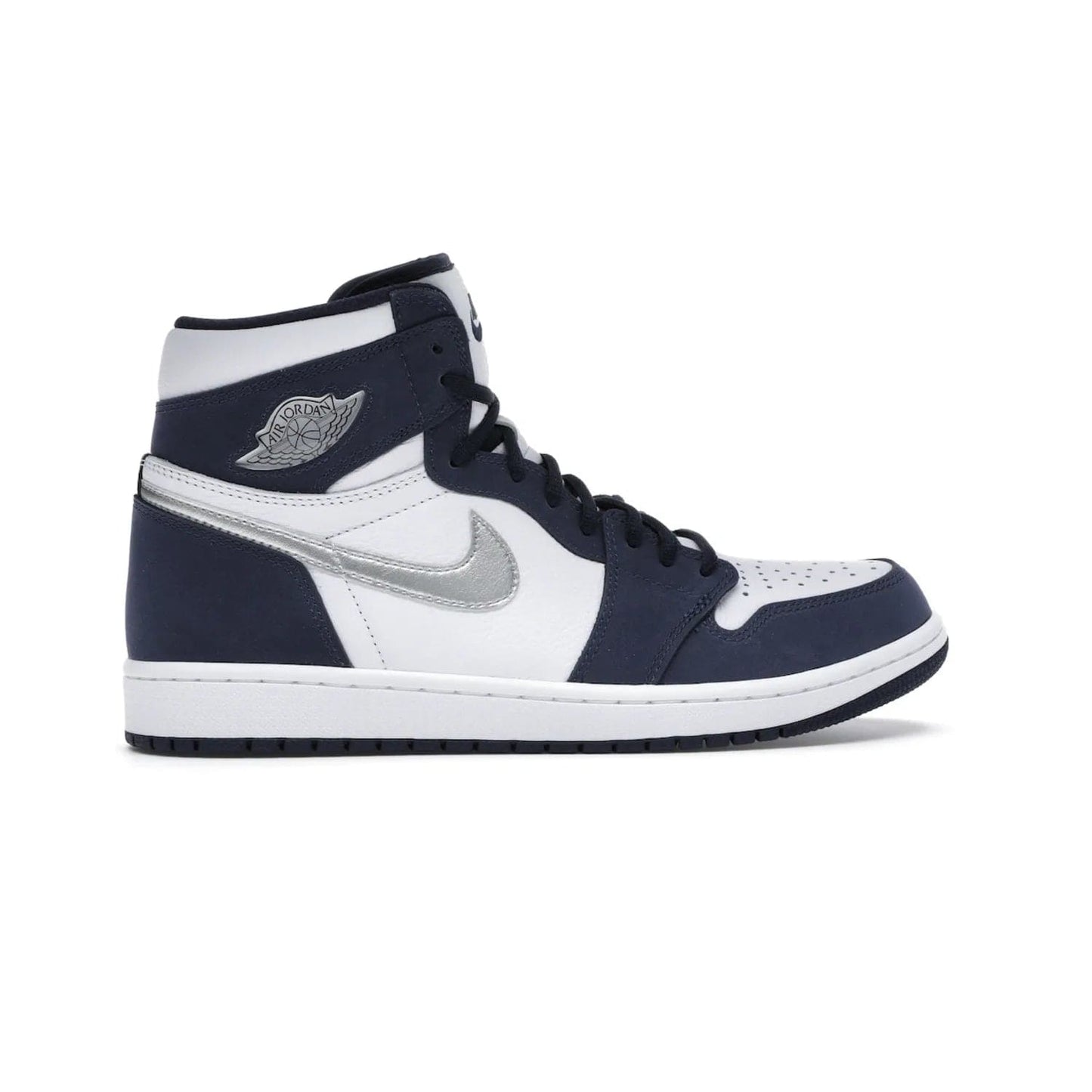 Jordan 1 Retro High COJP Midnight Navy (2020) - Image 36 - Only at www.BallersClubKickz.com - Air Jordan 1 Retro High COJP Midnight Navy - Iconic silhouette updated with a modern touch. Be ahead of the game with this timeless style. Get it now.